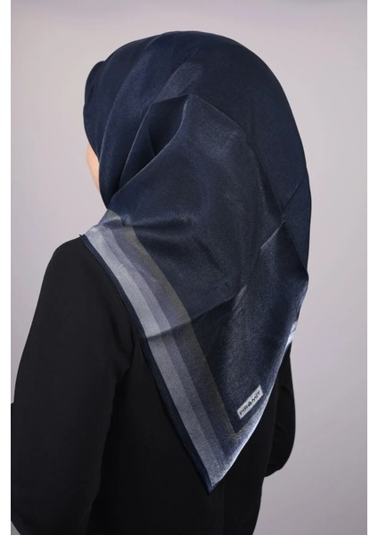 Düz Renk Kenarları Renk Geçişli Abiye Kehribar Eşarp