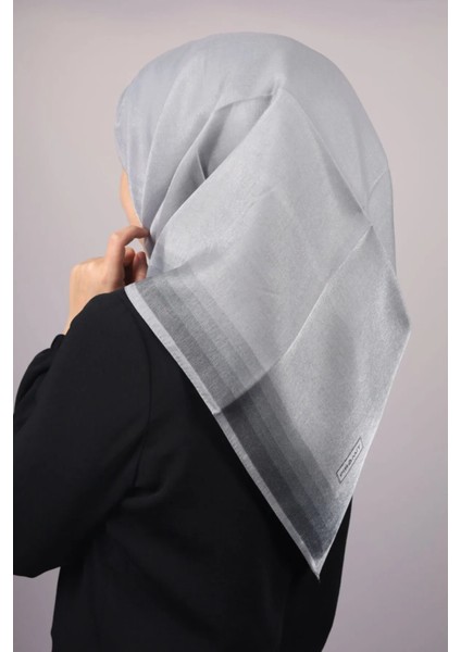 Düz Renk Kenarları Renk Geçişli Abiye Kehribar Eşarp