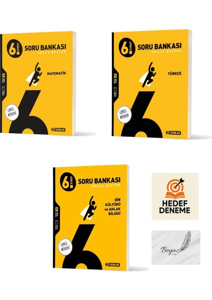 Hız 6.sınıf Matematik Türkçe Din Kültürü ve Ahlak Bilgisi Soru Bankası Hedef Deneme