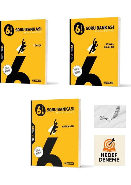 Hız 6.sınıf Türkçe Matematik Sosyal Bilgiler Soru Bankası Hedef Deneme