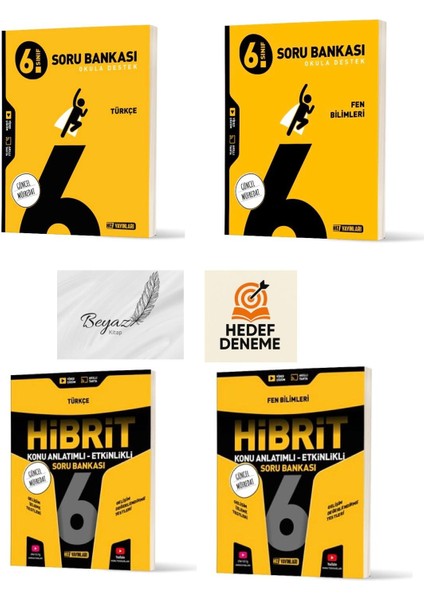 Hız 6.sınıf Türkçe Fen Soru Bankası Hibrit Türkçe Fen Konu Anlatımlı Soru Bankası Hedef Deneme