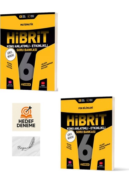 Hız 6.sınıf Hibrit Matematik Fen Bilimleri Konu Anlatımlı Soru Bankası Hedef Deneme