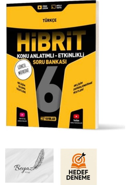 Hız 6.sınıf Hibrit Türkçe Konu Anlatımlı Soru Bankası Hedef Deneme