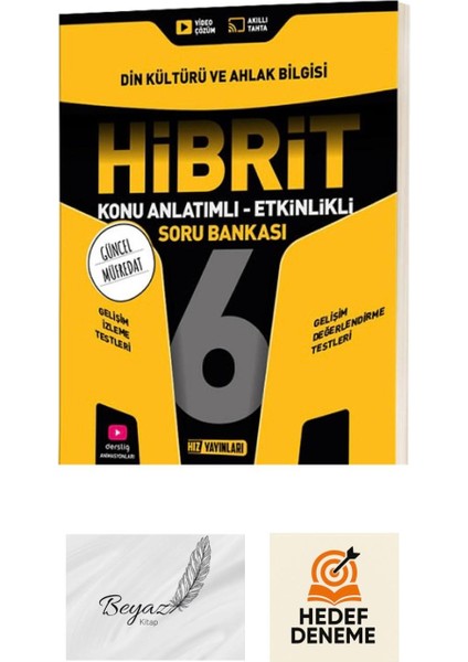 Hız 6.sınıf Hibrit Din Kültürü ve Ahlak Bilgisi Konu Anlatımlı Soru Bankası Hedef Deneme