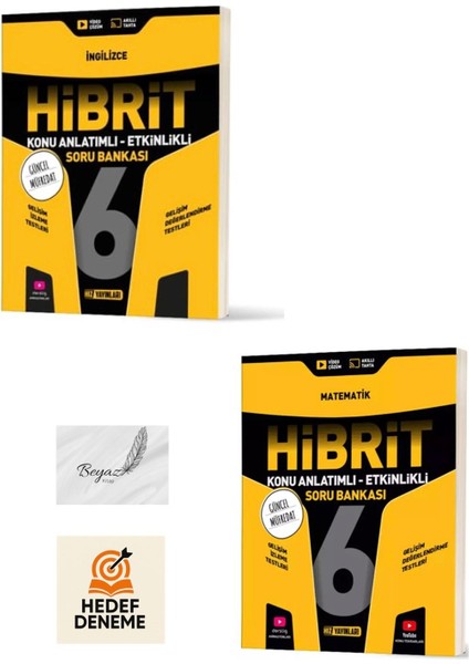 Hız 6.sınıf Hibrit Ingilizce Matematik Konu Anlatımlı Soru Bankası Hedef Deneme