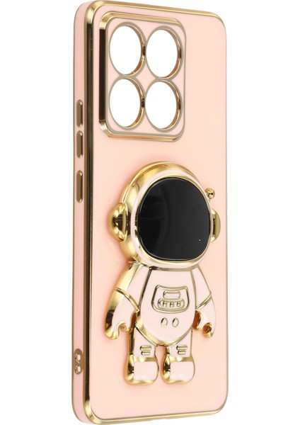 Xiaomi 14T Elektrokaplama Yumuşak Tpu Telefon Kılıfı ve Astronot Gizli Ayaklığı (Yurt Dışından) modelleri