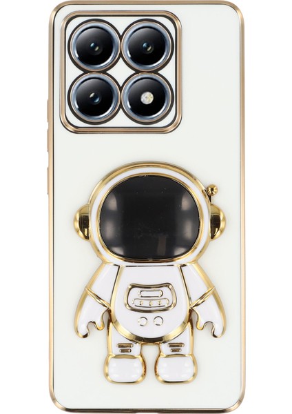 Xiaomi 14T Elektrokaplama Yumuşak Tpu Telefon Kılıfı ve Astronot Gizli Ayaklığı (Yurt Dışından)
