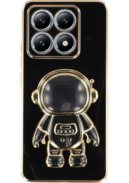 Xiaomi 14T Elektrokaplama Yumuşak Tpu Telefon Kılıfı ve Astronot Gizli Ayaklığı (Yurt Dışından)