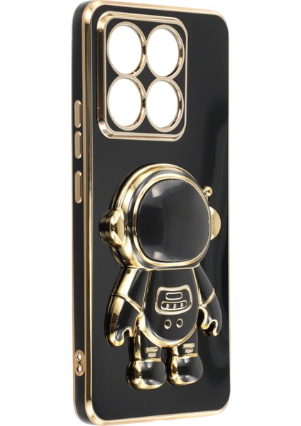 Xiaomi 14T Elektrokaplama Yumuşak Tpu Telefon Kılıfı ve Astronot Gizli Ayaklığı (Yurt Dışından) modelleri