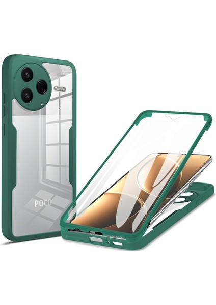 Xiaomi Poco F7 Pro 5g Akrilik + Tpu Şeffaf Telefon Kılıfı ve Pet Ekran Filmi (Yurt Dışından)