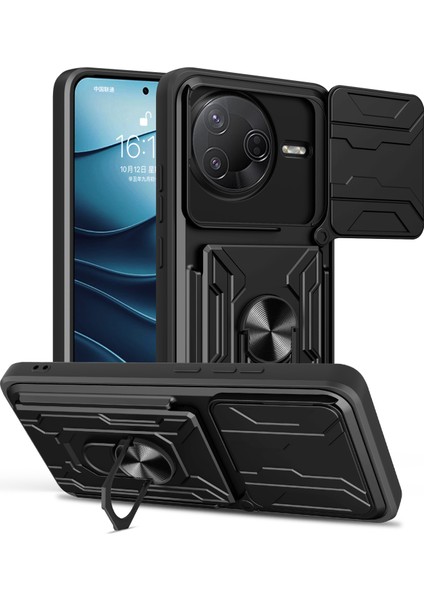 Xiaomi Poco F7 Pro 5g Pc + Tpu Kickstand Telefon Arka Kapağı ve Kamera Kaydırıcısı (Yurt Dışından)