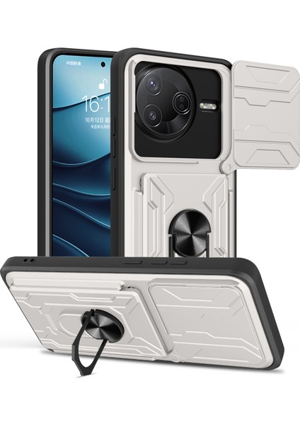 Xiaomi Poco F7 Pro 5g Pc + Tpu Kickstand Telefon Arka Kapağı ve Kamera Kaydırıcısı (Yurt Dışından)