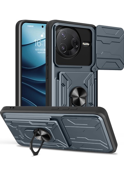 Xiaomi Poco F7 Pro 5g Pc + Tpu Kickstand Telefon Arka Kapağı ve Kamera Kaydırıcısı (Yurt Dışından)