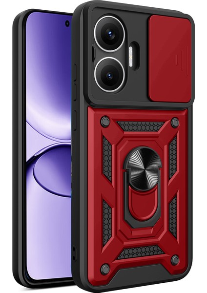 Xiaomi Poco F7 5g Pc + Tpu Ayaklı Telefon Kılıfı ve Kayar Kamera Kapağı (Yurt Dışından)