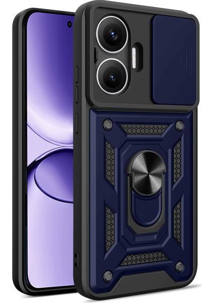 Xiaomi Poco F7 5g Pc + Tpu Ayaklı Telefon Kılıfı ve Kayar Kamera Kapağı (Yurt Dışından)