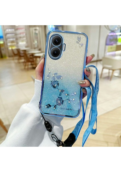 Xiaomi Poco F7 5g Çiçek Desenli Tpu Degrade Telefon Kılıfı ve Boyun Askıları (Yurt Dışından) fiyatları