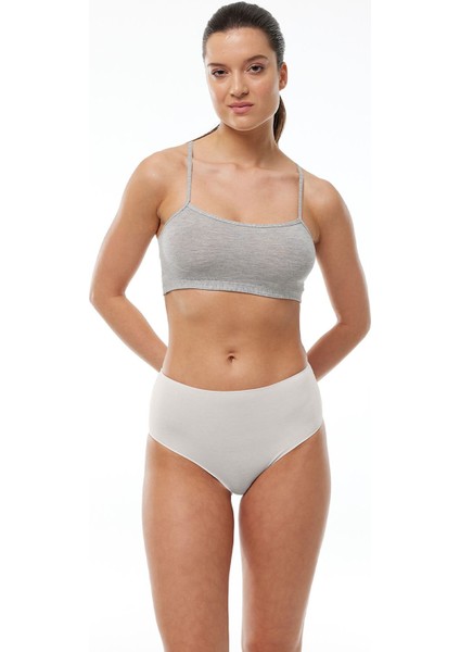 Kadın Ekru Lacivert Siyah 6 Lı Paket Modal Dar Kalıp Yüksek Bel Slip Külot 1955 indirimleri