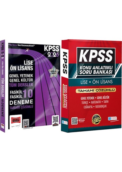 2026 Kpss Lise Ön Lisans Tüm Dersler Fasikül Fasikül 10 Deneme - Lise Önlisans Konu Ant. Soru