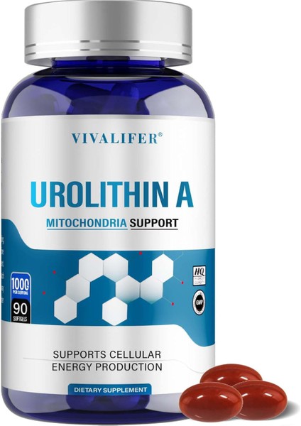 Urolithin A 1000 Mg For Healthy Aging Antioxidants And Mitochondrial Support 90 Softgels