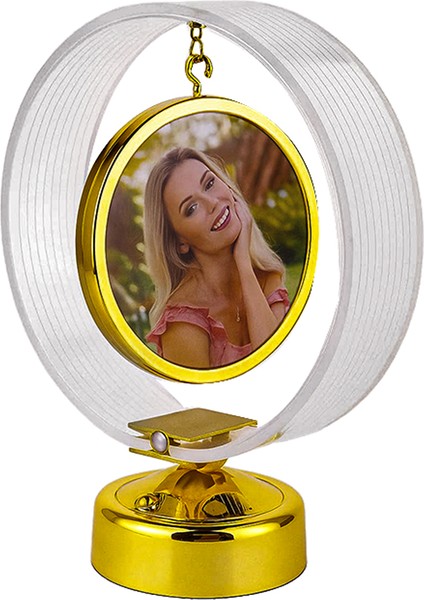 Ledli Anı Çemberi Fotoğraflı Abajur - 18X21CM fiyatları