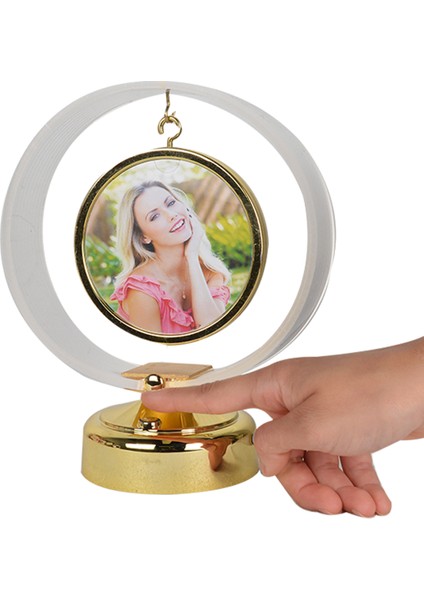 Ledli Anı Çemberi Fotoğraflı Abajur - 18X21CM indirimleri