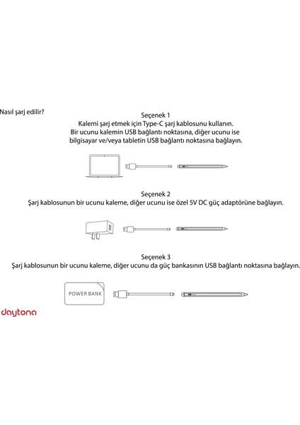 2260 Ios/Android/Windows Dokunmatik Ekran Için Type C Şarj Kablolu Stylus Dokunmatik Yazı ve Çizim Kalemi