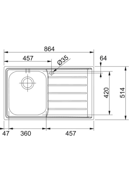 Nex 211 Sağ Damlalıklı Tezgah Üstü Neptun Inox Eviye fiyatları