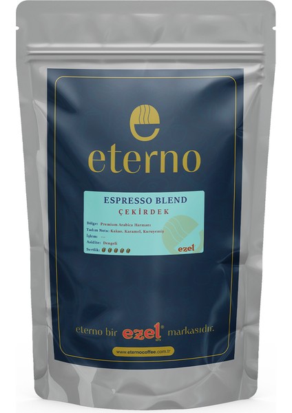 Barista Serisi - Espresso Blend Filtre Kahve Çekirdeği 500 g - Kahve Makineleri ile Uyumlu