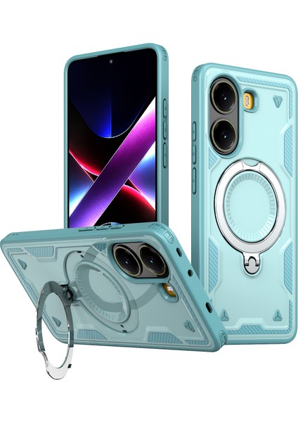 Xiaomi Poco X7 Pro 5g Askeri Koruma Pc + Tpu Destekli Telefon Kılıfı Magsafe ile Uyumlu (Yurt Dışından)