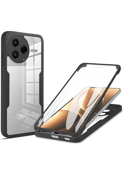 Xiaomi Poco F7 Pro 5g Akrilik + Tpu Şeffaf Telefon Kılıfı ve Pet Ekran Filmi (Yurt Dışından)