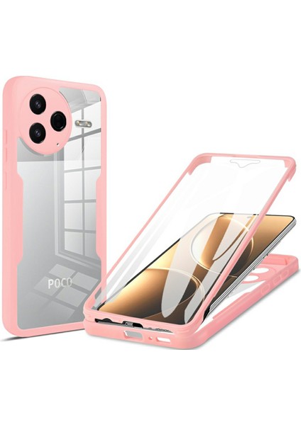 Xiaomi Poco F7 Pro 5g Akrilik + Tpu Şeffaf Telefon Kılıfı ve Pet Ekran Filmi (Yurt Dışından)