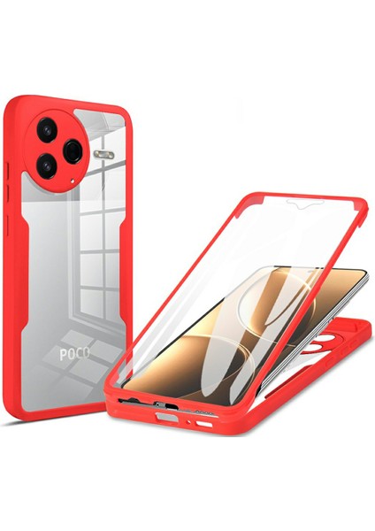 Xiaomi Poco F7 Pro 5g Akrilik + Tpu Şeffaf Telefon Kılıfı ve Pet Ekran Filmi (Yurt Dışından)