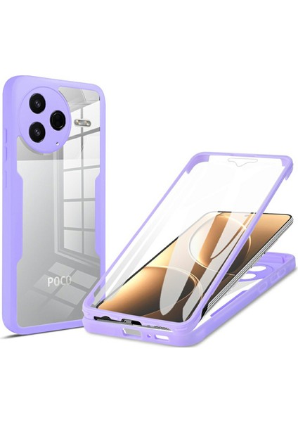 Xiaomi Poco F7 Pro 5g Akrilik + Tpu Şeffaf Telefon Kılıfı ve Pet Ekran Filmi (Yurt Dışından)