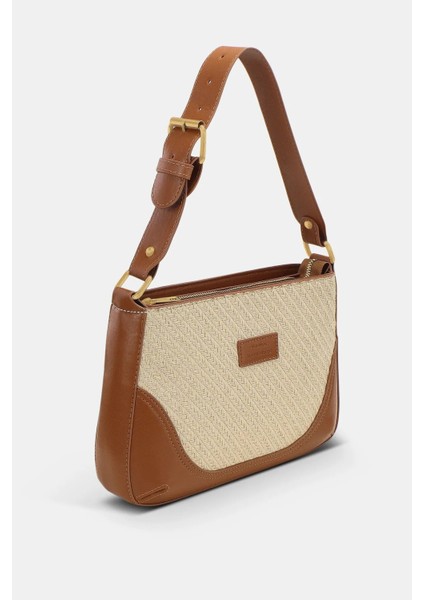 Hasır Taba Ayarlanabilir Omuz Askılı El Ve Omuz Çanta Vintage Bag 257