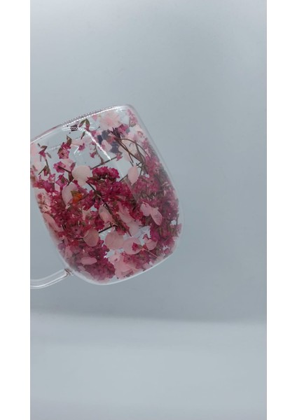 Isıya Dayanıklı Çift Cidarlı Canlı Kurutulmuş Çiçekli fırsatları