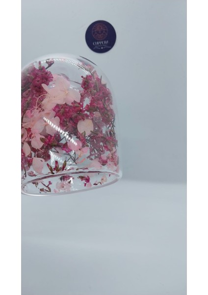 Isıya Dayanıklı Çift Cidarlı Canlı Kurutulmuş Çiçekli indirimleri