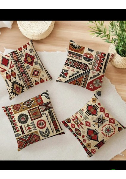 2 Adet Bohem Tarz Yastık Kılıfı Geleneksel Motifler Vintage Dekor Yastık Kılıfı Etnik Desen Yastık Kılıfı fiyatları
