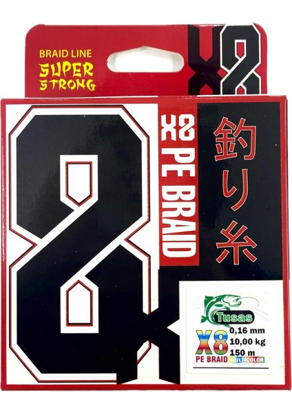 Tusaş 0.16 mm 150 Metre 8x Multicolor Örgü Ip