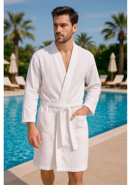Müslin Kimono Bornoz – Unisex | %100 Pamuk Yumuşacık 2 Katlı Doğal Kumaş - Ztmbr6 fiyatları