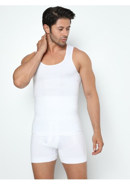 Erkek Beyaz Slim N Lift Tipi Göbek Korsesi Baklava Tipi Atlet indirimleri