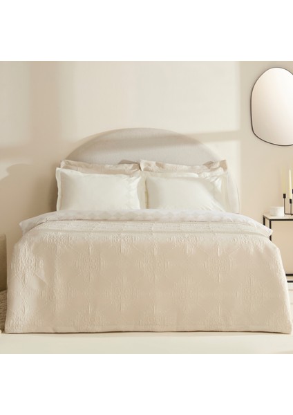 Clare Çift Kişilik 7 Parça Düet Set Ekru