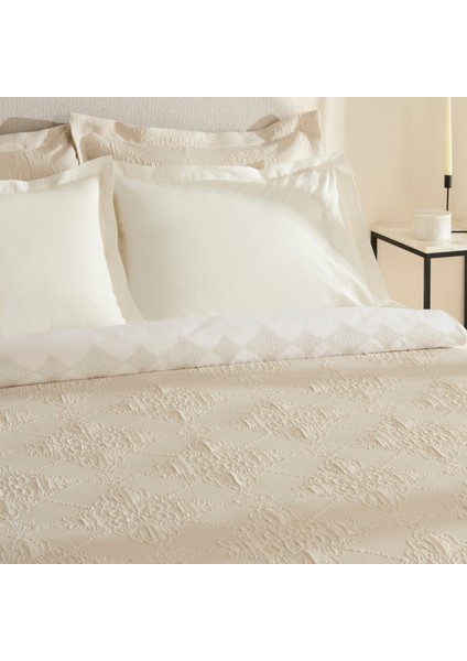 Clare Çift Kişilik 7 Parça Düet Set Ekru