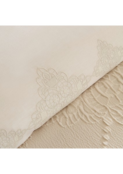 Clare Çift Kişilik 7 Parça Düet Set Ekru