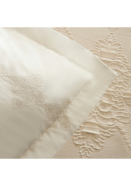 Clare Çift Kişilik 7 Parça Düet Set Ekru