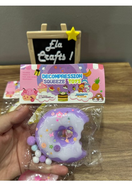 Donut Şeklinde Squishy Tatlı Görünümlü Yumuşak Oyuncak fırsatları