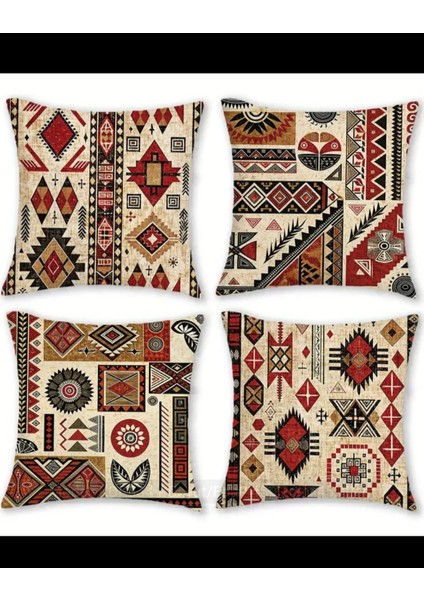 2 Adet Bohem Tarz Yastık Kılıfı Geleneksel Motifler Vintage Dekor Yastık Kılıfı Etnik Desen Yastık Kılıfı modelleri