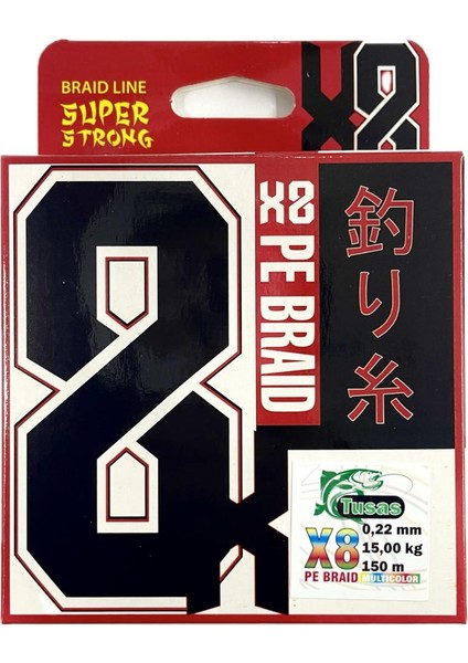 Tusaş 0.22 mm 150 Metre 8x Multicolor Örgü Ip