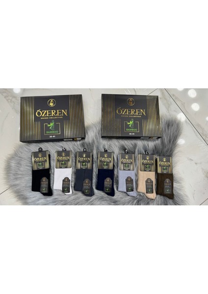 Iç Giyim Özeren Lüx Bambu Unisex Çorap Ekonomik Paket (12 Adet)