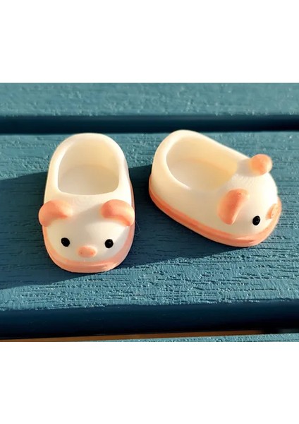 Seviml Mini Domuz Hayvan Desenli Model Oyuncak Bebek Ayakkabı Aksesuarı fiyatları