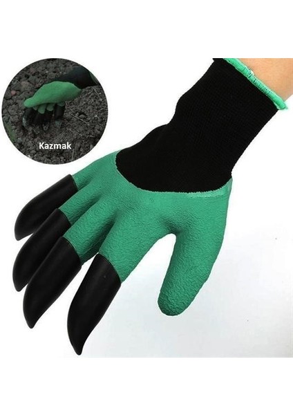 ® Toprak Kazma Ekme Çapalama Için Korumalı Bahçe Bahçivan Eldiveni fiyatları